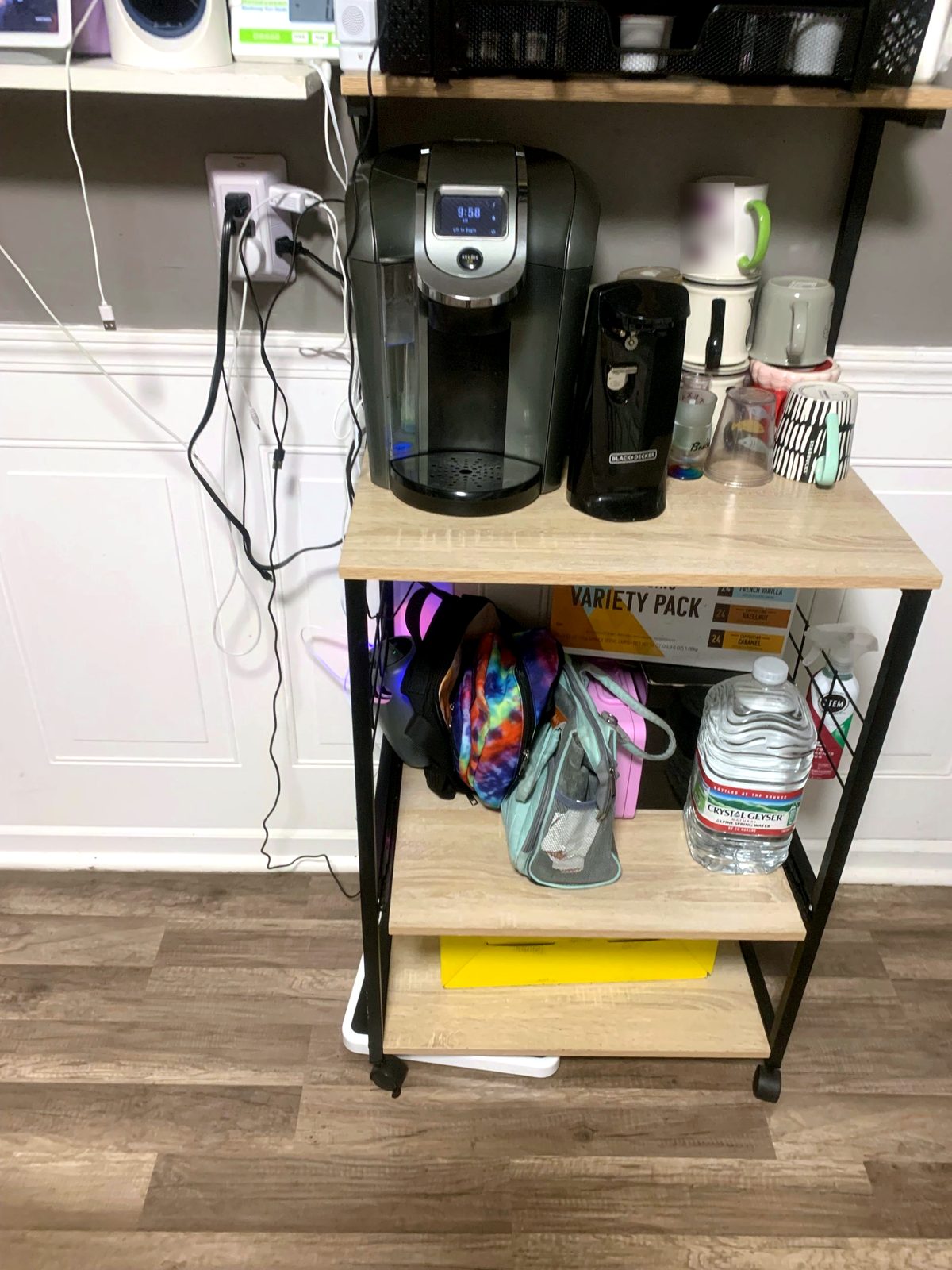 Coffee station after cleaning by Sleec Cleaning Services in St. Louis